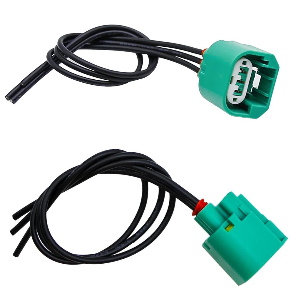 2pcs Headlight Connector Wiring Harness 68064997AA, Replacement for Dodge RAM 1500 2500 3500 2009-2010 Replacement for Jeep Liberty 2008-2012 for