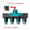 4-Way Tap Connector 3/4'' Plastic Garden Hose Splitter Drip Irrigation Water Connector for Agricultural New
