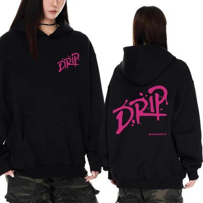 Music Group Babymonster Drip Album Tour 2026 Hoodie Men Women Autumn Winter Trend Y2k Sweatshirt Unisex Fleece Casual Pullover
