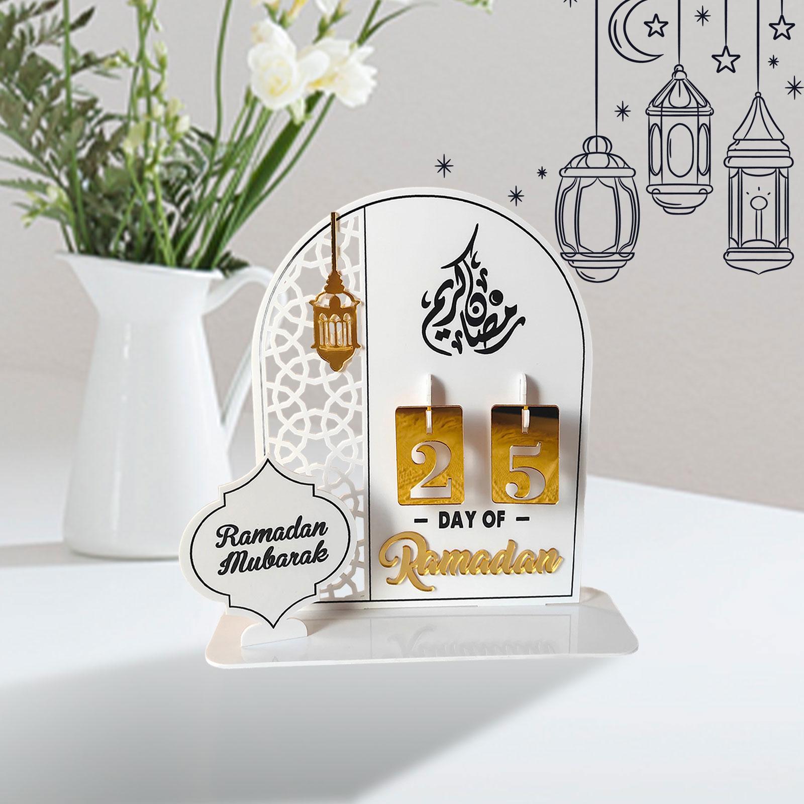

Мусульманский Рамадан Адвент Календарь Украшение Традиционные Декоративные Арабские Поделки Ид для Домашнего Офиса Декор Универсальный Легкий