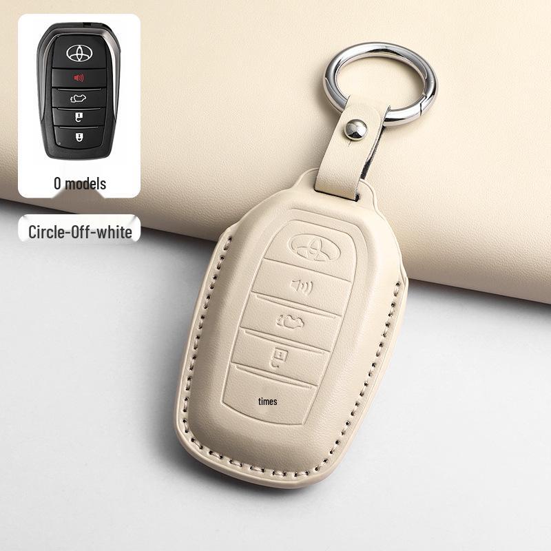 Toyota Tundra/Sequoia US Key Cover - Pink & Black Leather Shell 