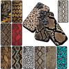 Skyddsfodral för Apple iPhone 17 Pro XS Max Air 6 7 8 Plus 5 + SE 2022 SE2 16E Fodral Mobilskal Ko-mönster Leopard Orm