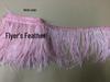 Ostrich Feather Fringe - Various Colors, 10-15cm, 1 Meter for Clothing Accessories
