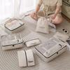 Fashion 7-piece Set Travel Bag Organizer Clothes Luggage Blanket Shoes Organizers Suitcase Pouch Packing Cubes