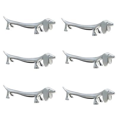 Lunari Chopstick Set of Dachshund Dog Simple Cutlery Fork and Spoon Gift Rests, 6, Shape, Rest, Stand,