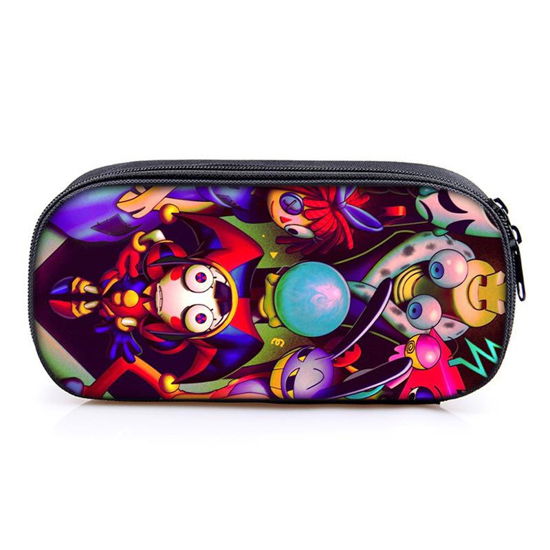Circus The Amazing Digital Circus Compartment Pencil Case Student Children'S Stationery Case Pencil Case