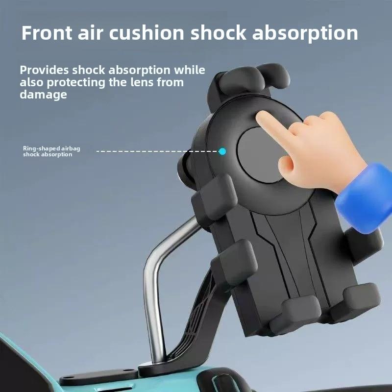 Soporte para teléfono móvil para bicicleta y motocicleta, antideslizante y antivibración