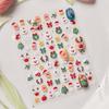 New Year Christmas  Nail Stickers Nail Accessories Xmas Nail Decorations  Winter