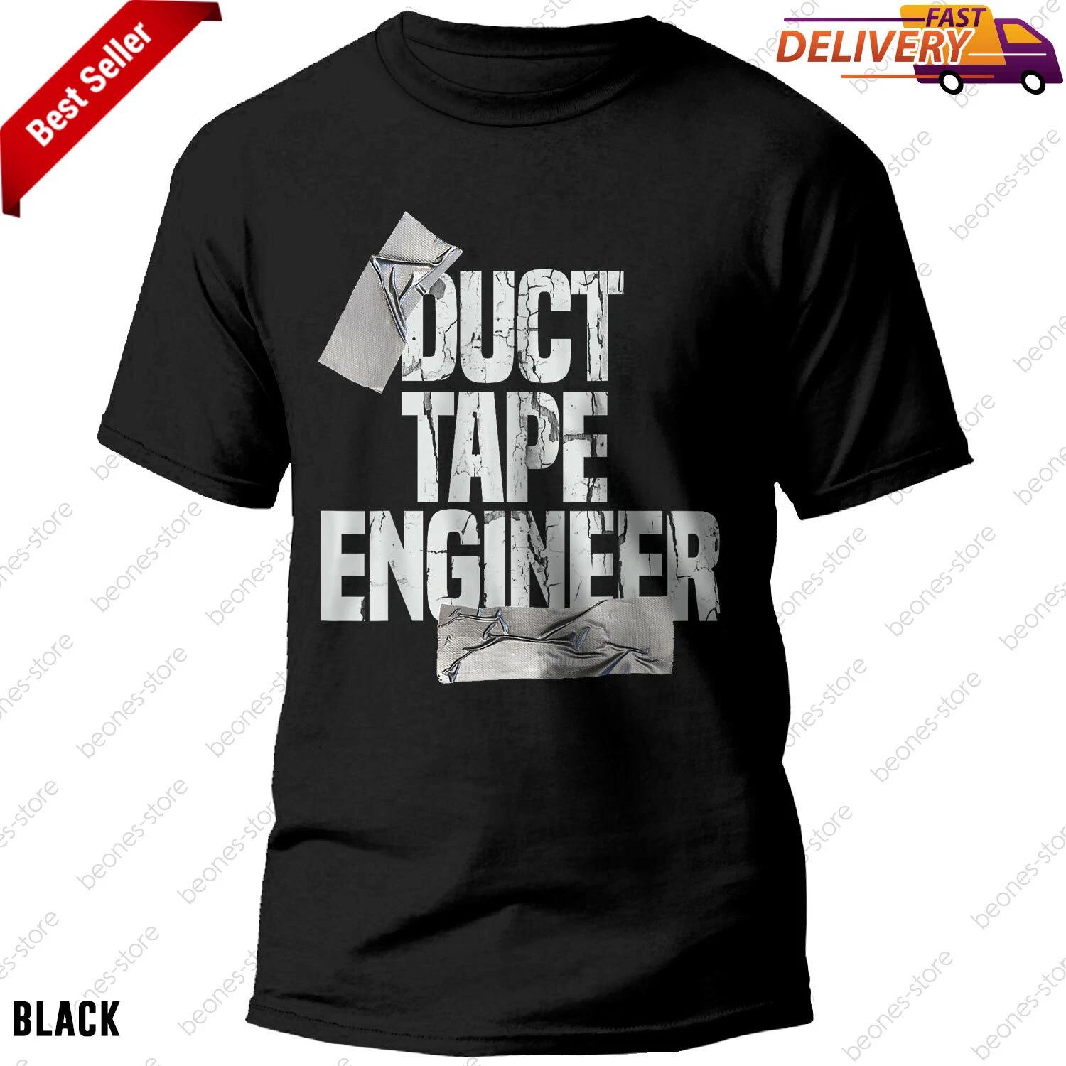 Duct Tape T-shirt, Gift For Dad Grandpa Funny Duct Tape Engineer Gift T-shirt S