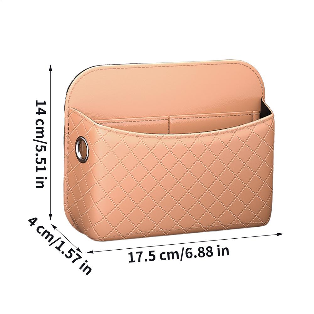 Auto Tasche Klebe Aufbewahrungshalter PU Leder Zwischen Sitz Auto Organizer Für Automobil Fahrzeug Innenraum Türkonsole Vorne