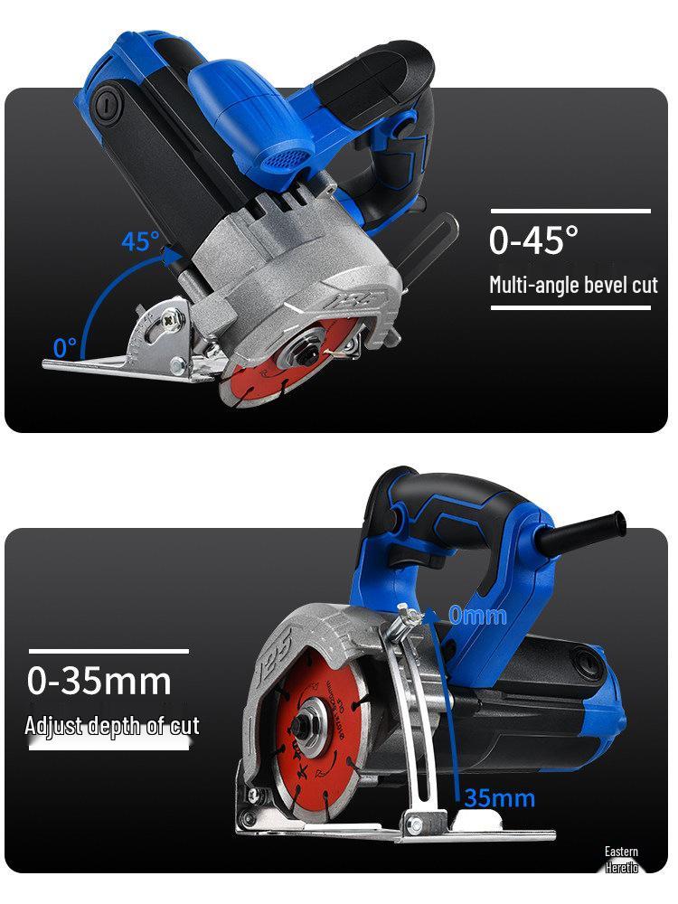 Electric Multi-Function Handheld Chainsaw: Wood, Stone, Tile Cutter 