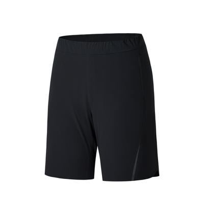 Champion Outdoor Series Solid Color Mid-Rise Comfortable Breathable Versatile Straight-Leg Sports Shorts Women Shorts Basic-Black 162520512-1