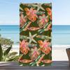 Lively Reef Pattern Towel Fresh Coastal Vibe Quick Dry Fabric for Surf Camp or Beach Volleyball Game
