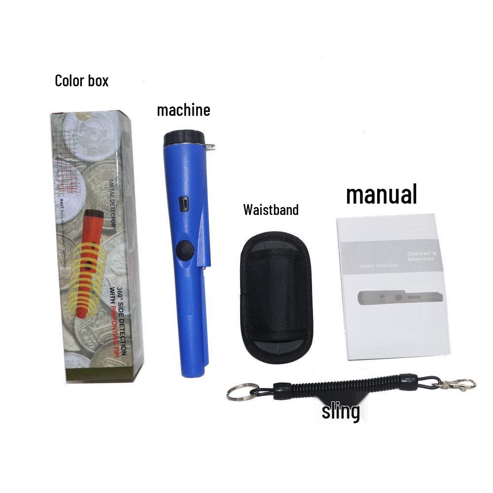 Portable Handheld Metal Detector - Orange, Green, Black, Blue Pinpointer