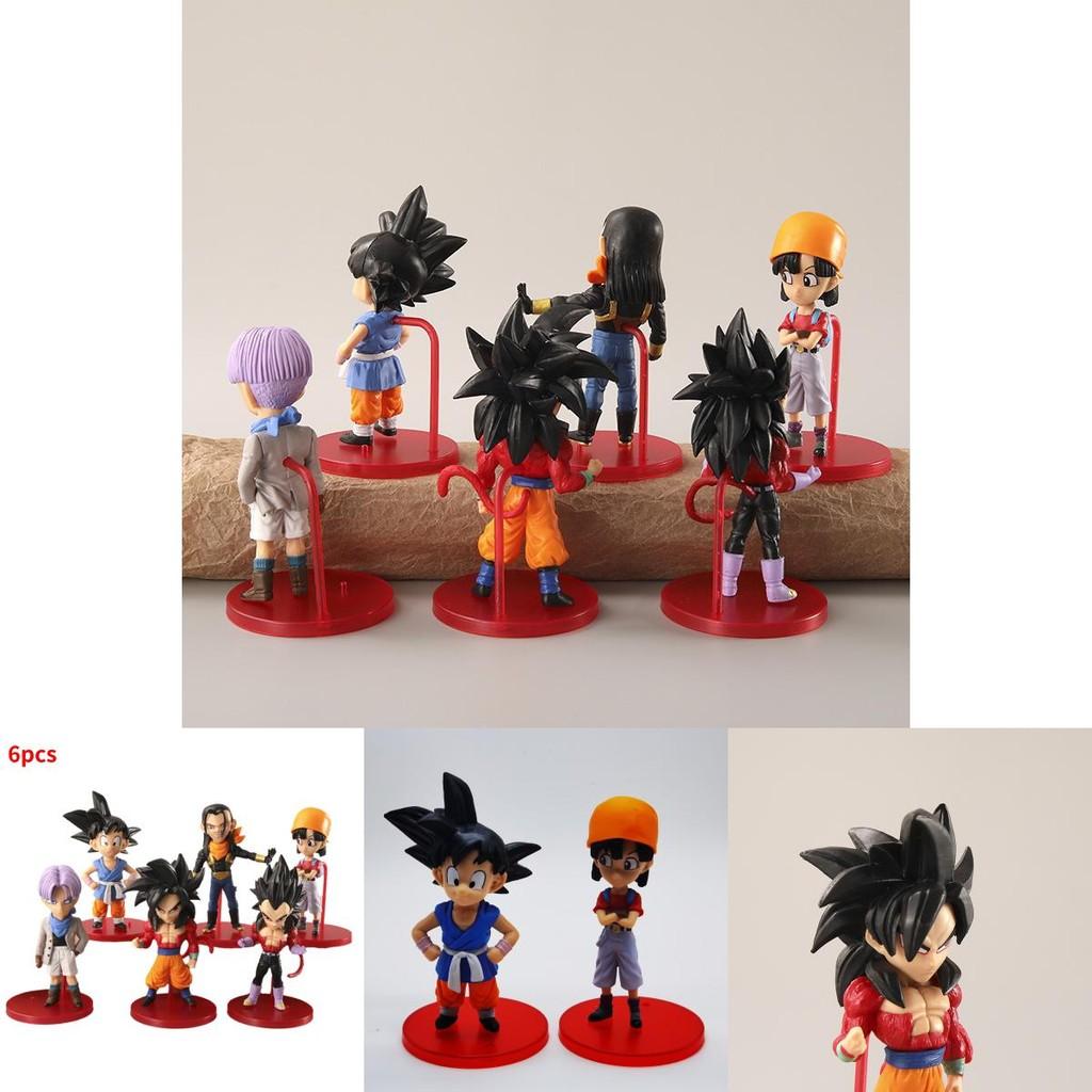 Limited Edition Dragon Ball Pvc Action Figures Including Goku Trunks Vegeta And Bulma 7.5cm
