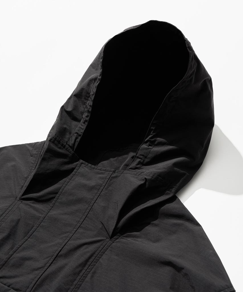 Kalapatthar Nylon Rib Pullover Jacket - Black