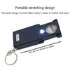 High Magnification 45X Magnifying Glass Featuring LED Light And Keychain Portable Tool For Stamps Coin Inspection