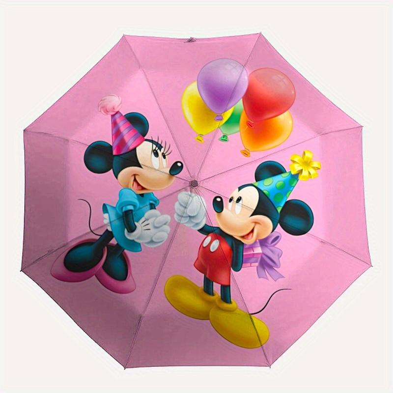 

1pc Mickey, Minnie Automatic Umbrella | Portable Foldable 8-Rib Manual Open, Casual Accessory, Durable Canopy yy250823050