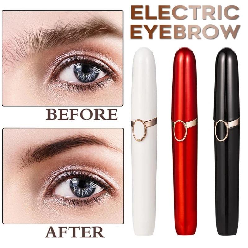 USB Rechargeable Electric Eyebrow Trimmer Shaver Hair Removal Portable Makeup Tools Women Epilator Face Chin Lip Nose Hair Remover