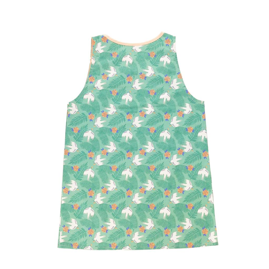 Marushin Polku Turtle Doves Nordic with Suitable for Nursery 0545028700 Apron, Style, Cute, Women's, Pockets, Teachers,