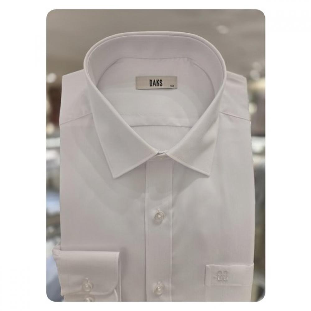 Daks Men White Jacquard Basic Fit Shirt Dma3shdl111a1