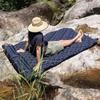 Outdoor Camping Double Inflatable Mattress Ultralight Waterproof Folding Bed for Outdoor Hiking Backpacking Car Travel