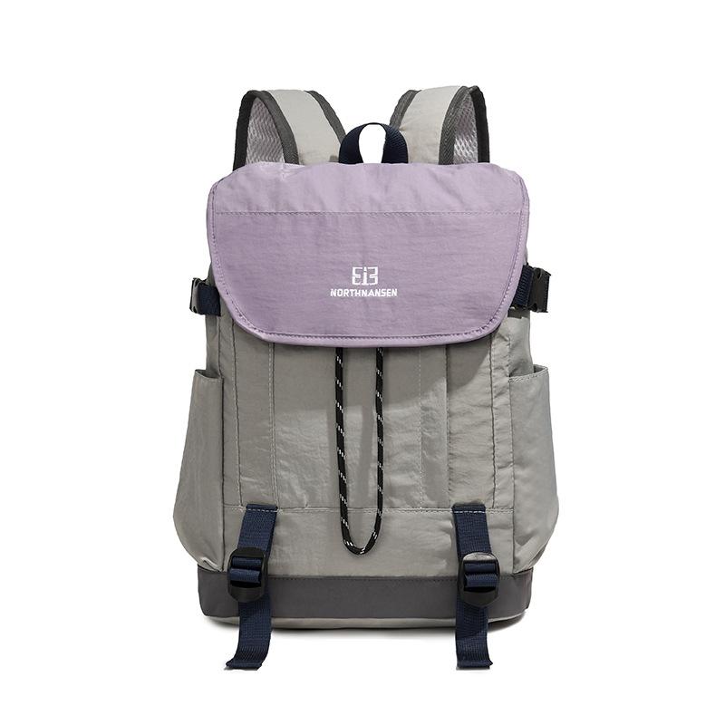 

Универсальный повседневный рюкзак для мужчин и женщин, Легкая и водонепроницаемая сумка из ткани с цветовыми блоками для летних трендов