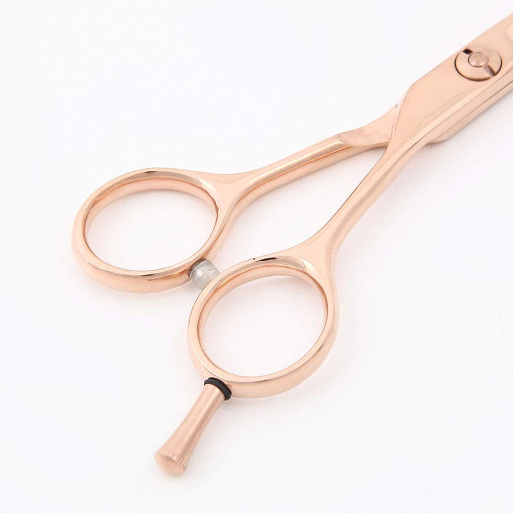 DEEDS GDZ Pink Gold Titanium by Japanese Scissors Professional Hairdressing Scissors with Storage Case [PF] Scissors, 5.5 inches, Manufacturer,