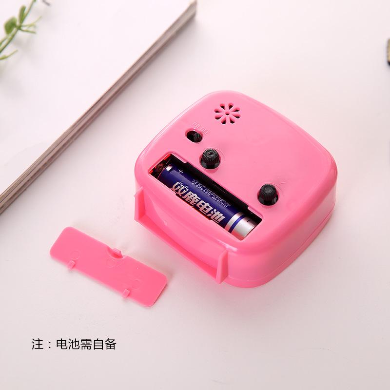 Creative Office Desktop Candy Color Square Alarm Clock Bedroom Bedside Clock Creative Simple Reminder Alarm Clock