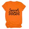 Soccer Mom European and American Crew Neck Women's Casual Loose Short-sleeved eBay Foreign Trade Spot Large Size Comfortable T-shirt