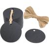 100pcs 6cm Round Kraft Tags Universal Diy Blank Tags With 20m Jute Twine For Wedding Birthday