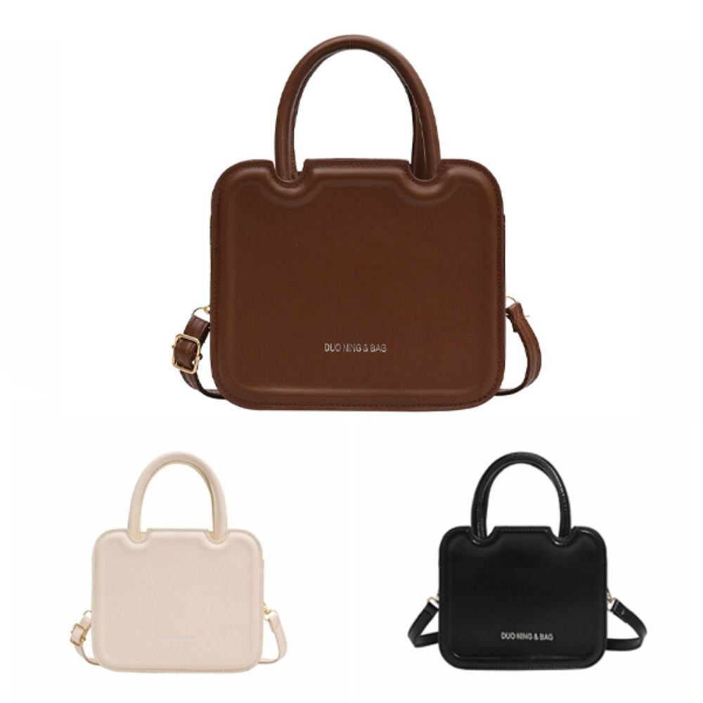 Minimalist Square Underarm bag PU Leather Ladies Shoulder Bag Small Messenger Bag  Girls