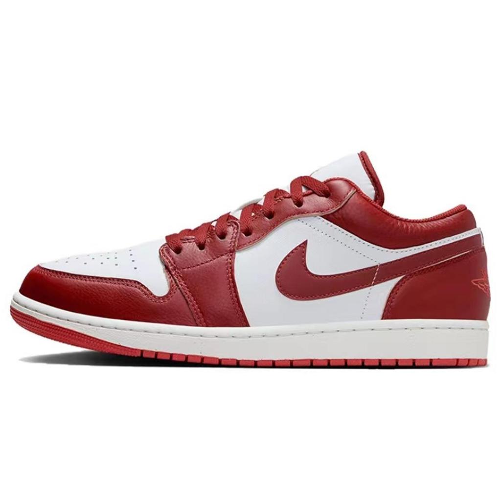 Jordan Air Jordan 1 811 Manufacturing, Perfect Match Made In Heaven Low Top Vintage Basketball Shoes Men's Red White FJ3459-160(Team80-)