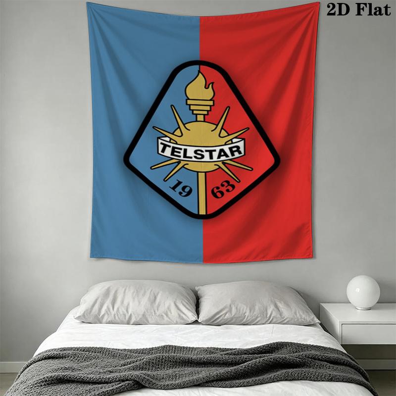 Telstar Football Club 1 Wall Tapestry Aesthetic Wall Hanging Printed Fabric Blanket Decorative Tapestries for Bedroom Living Room Home Decor