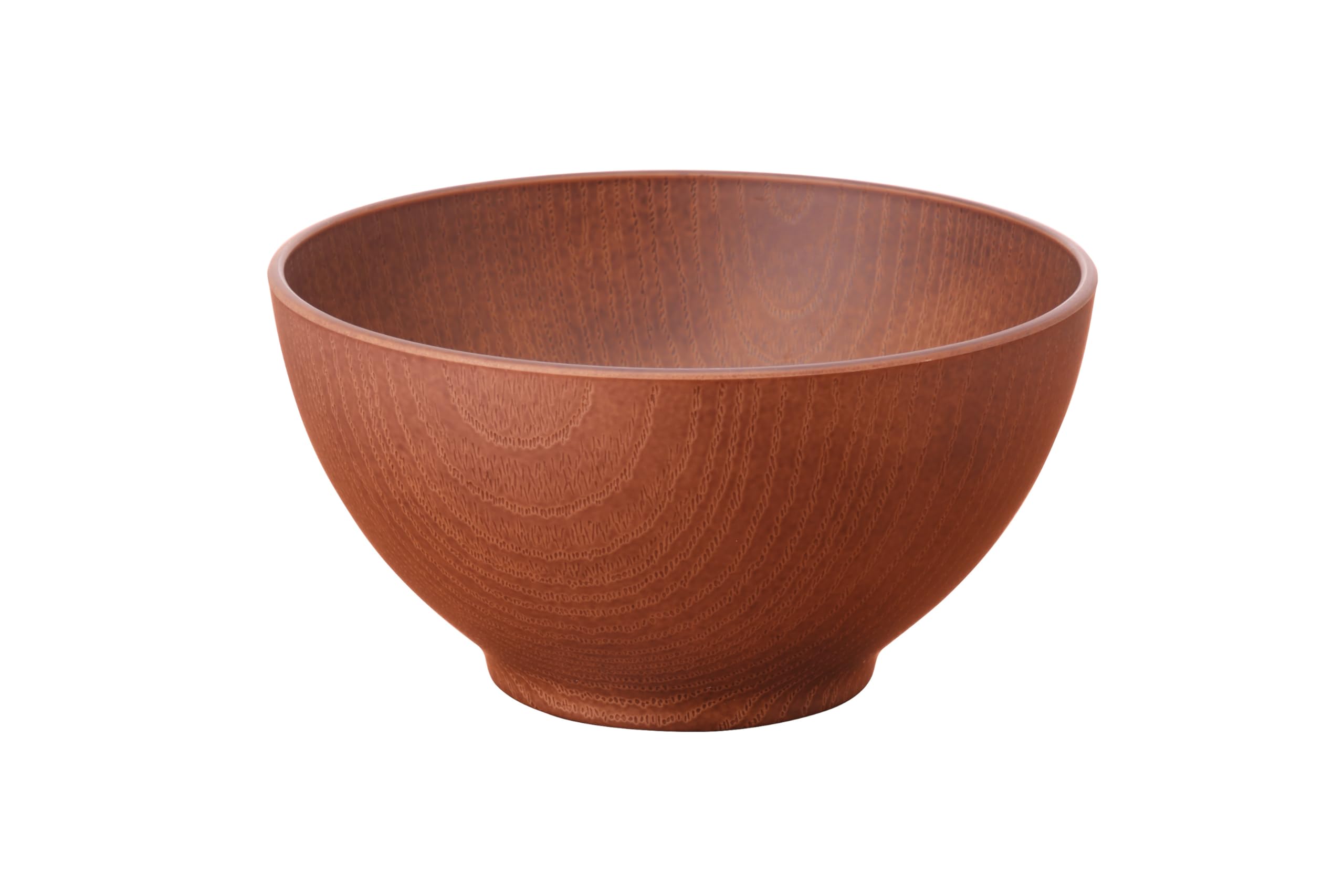 

Showa Large Soup Set of Design Set of Bowls, 2, Shatter-Resistant, Mochi-Resistant, Wood-Grain (Brown, 2)