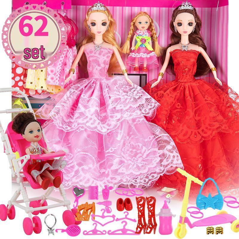 Girls' Princess Elsa Doll Dress-Up Set - Holiday Gift for Kids