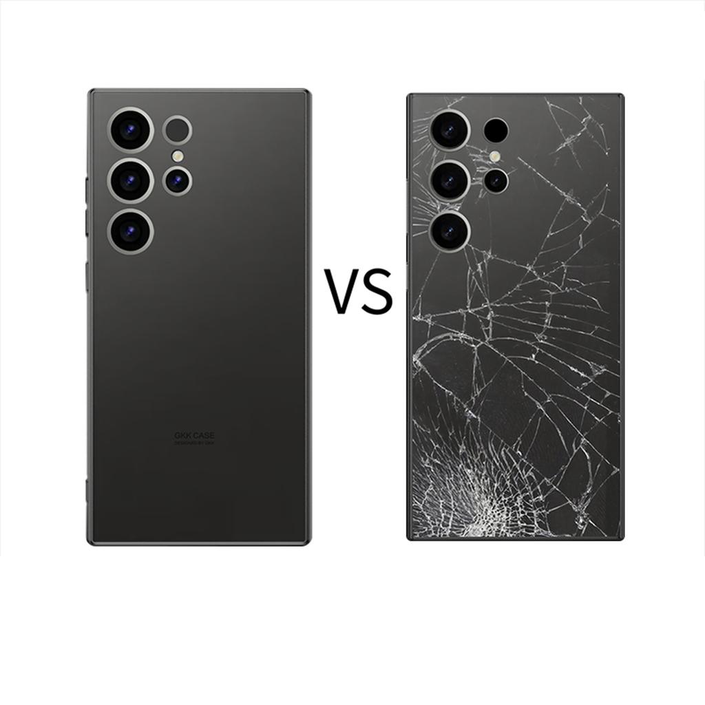 Original Soft Edges Phone Case For Samsung Galaxy S23 S24 S25 Ultra Fashionable Solid Skin Feel Shell S25Ultra Protective Cover