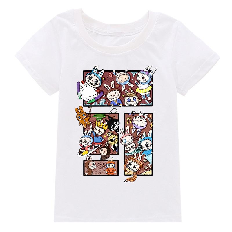 Casual children's short-sleeved T-shirts for boys and girls