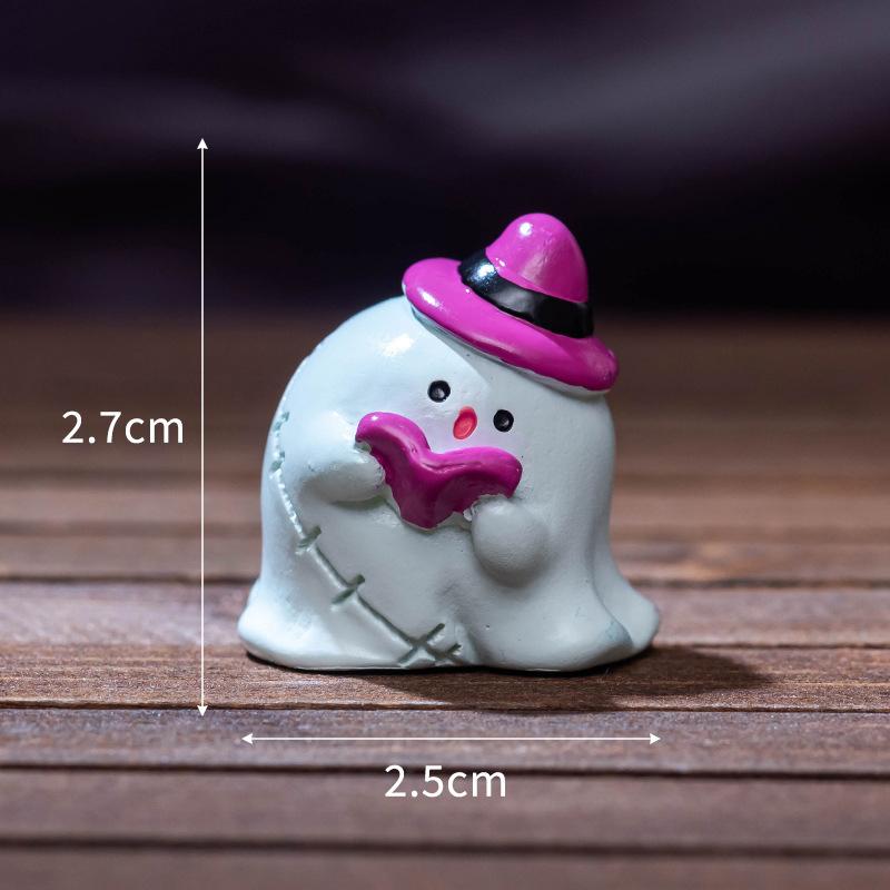 Mini Halloween Geist Mumie Kürbis Mikrolandschaft Kreative Ornamente Miniaturfiguren DIY Heim Desktop Dekoration Geschenke