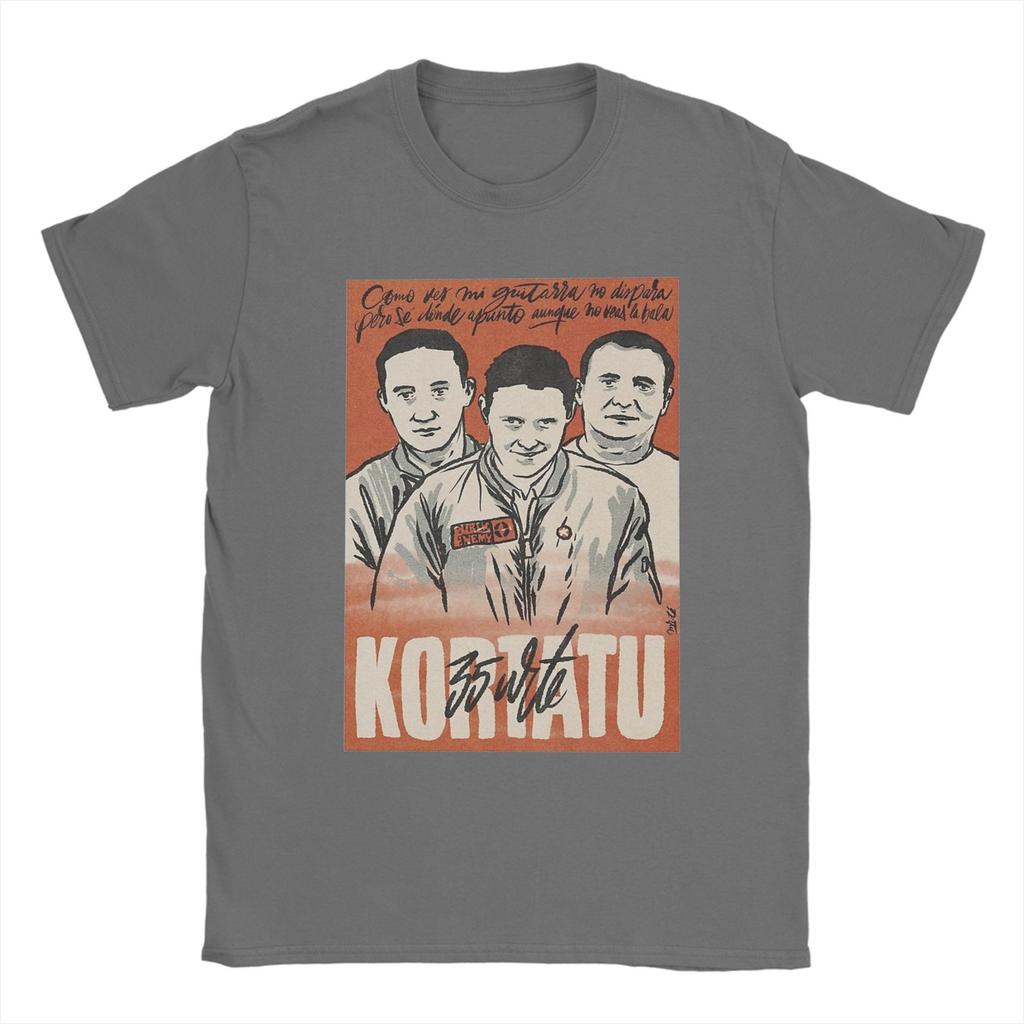 Kortatu Koszulki Muzyczne Męskie Bawełniane Vintage Koszulki Okrągły Dekolt T-shirt Krótki Rękaw Ubrania Prezent Urodzinowy