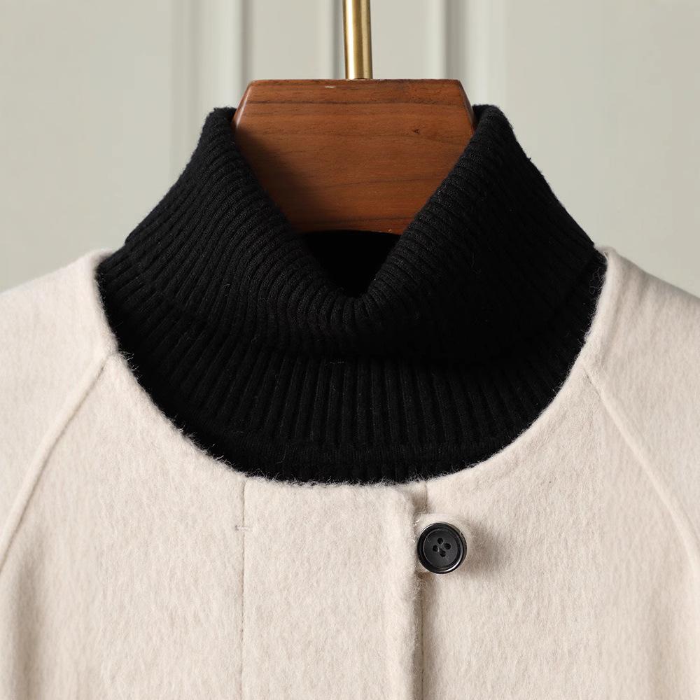 Double-sided wool coat women's short spring new temperament loose woolen coat women's small