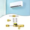 Air Conditioning Valve Remover Tool Brass Adapter Tool Air Conditioner Tool Anti-slip Knurling Brass Construction