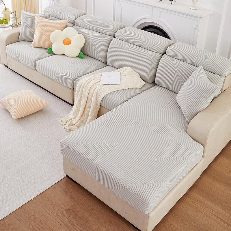 

Утолщенный чехол для дивана нового стиля на все времена года, универсальный, простой, нескользящий, против кошачьих царапин, чехол для дивана «три в одном» S