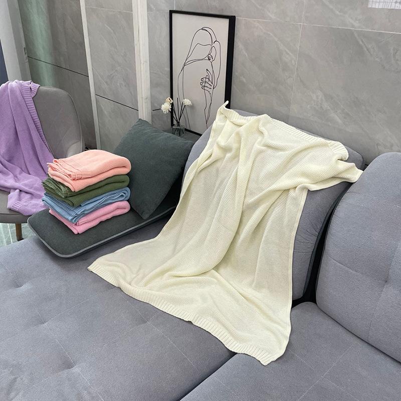 Embroidered Cotton Stroller Cover Blanket Knitted Cuddle Nap Blanket Sofa Blanket Blanket Quilt Nap Sofa