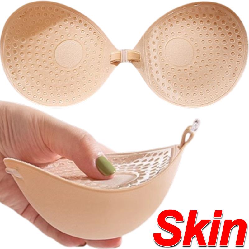 

5cm Thicken Chest Adhesive Bra Silicone Nipple Tape Front Push Up Bra Reusable Invisible Breathable Strapless Chest Stickers Pad A cup