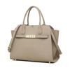 MFFOR Premium Genuine Leather Shoulder Bag with Large Square Business or Elegant Popular for Office or Commuting Women's Handbag, Studs, Capacity,