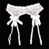Women'S Sexy Underwear Large Size Lace Garters Lovely Bow-Knot High Elastic Waist Belt For Thigh High Stockings Erotic Costumes