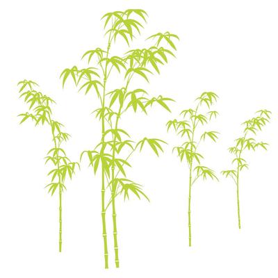 [Q8272] - Sheet of Bamboo 'Bamboo' Stickers - 50x70 Cm