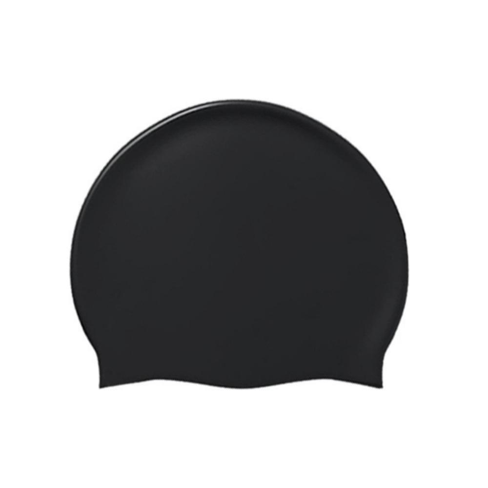 Plus Size Swimming Cap Printed Pattern Ear Protection Bathing Caps Elastic Anti Slip Silicone Swim Cap For Long Short Hair