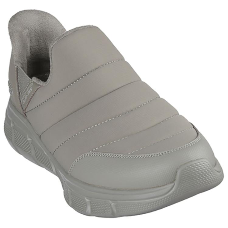 Skechers Bobs B Flex Bequeme Niedrige Freizeitschuhe Herren Sneaker Grau 118318-OLV